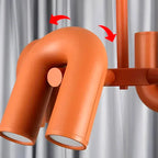 Lustre Nordique créatif u-shaped salon restaurant personality art - Vue 5 - Lustre France