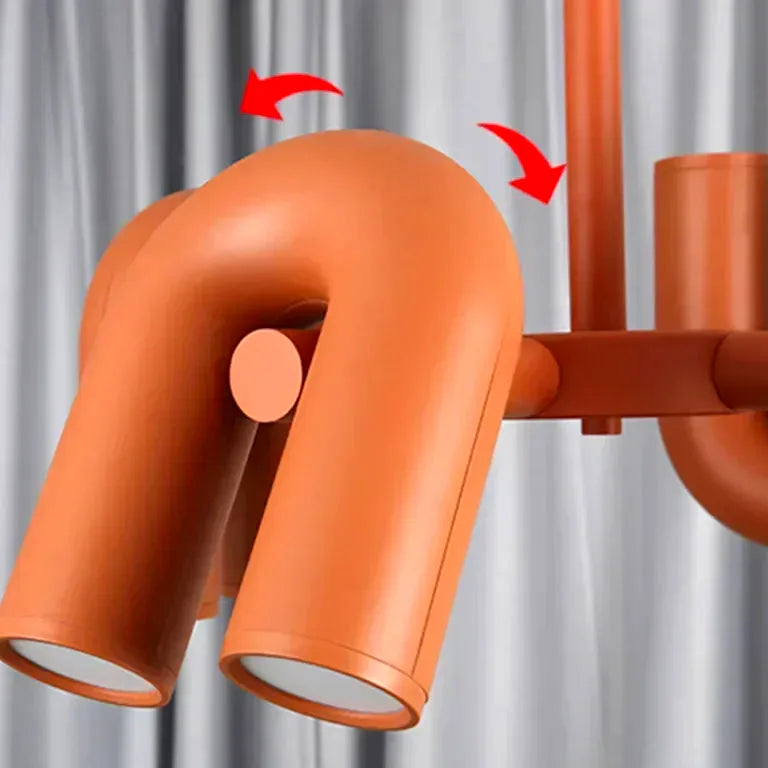 Lustre Nordique créatif u-shaped salon restaurant personality art - Vue 5 - Lustre France