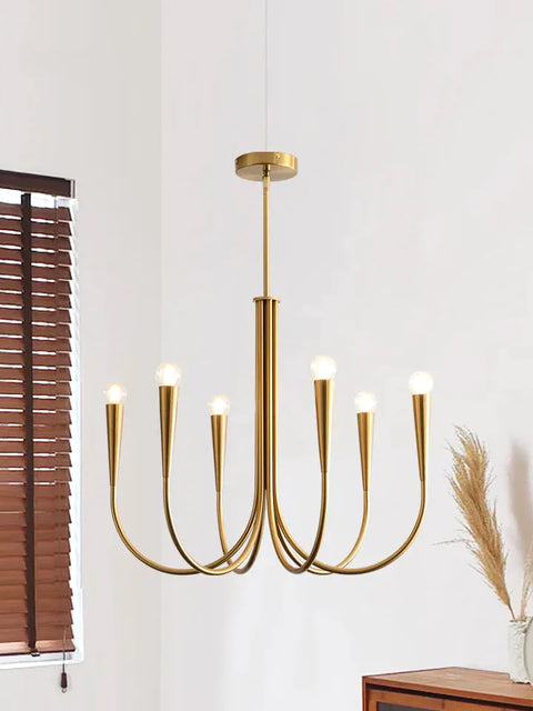 Lustre Vintage Industriel — Lustre Branches LED