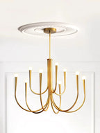 Lustre Nordique design restaurant branche français américain rétro - Vue 2 - Lustre France