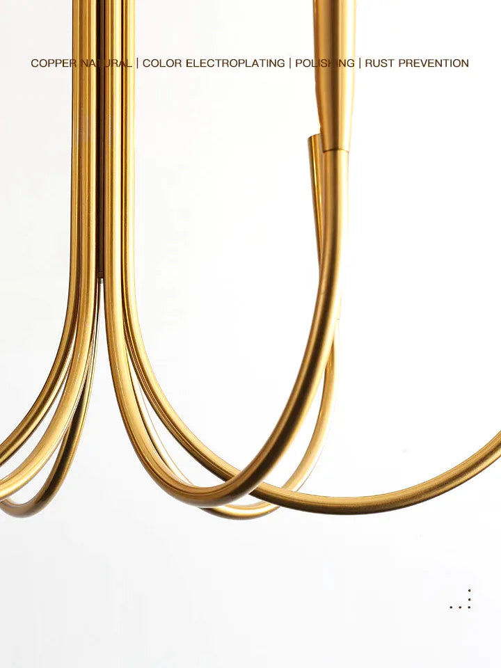 Lustre Nordique design restaurant branche français américain rétro - Vue 4 - Lustre France