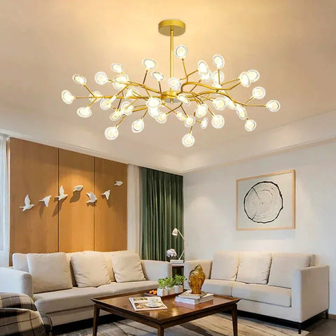 Lustre Fer Forgé — Lustre Branches LED