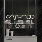 Lustre Nordique hose dimmable cuisine dining salon center - Vue 4 - Lustre France