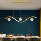 Lustre Nordique boule verre salon salle à manger - Vue 5 - Lustre France