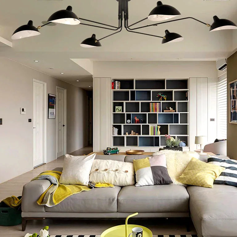 Lustre Nordique moderne salon chambre luminaire industriel art - Vue 2 - Lustre France