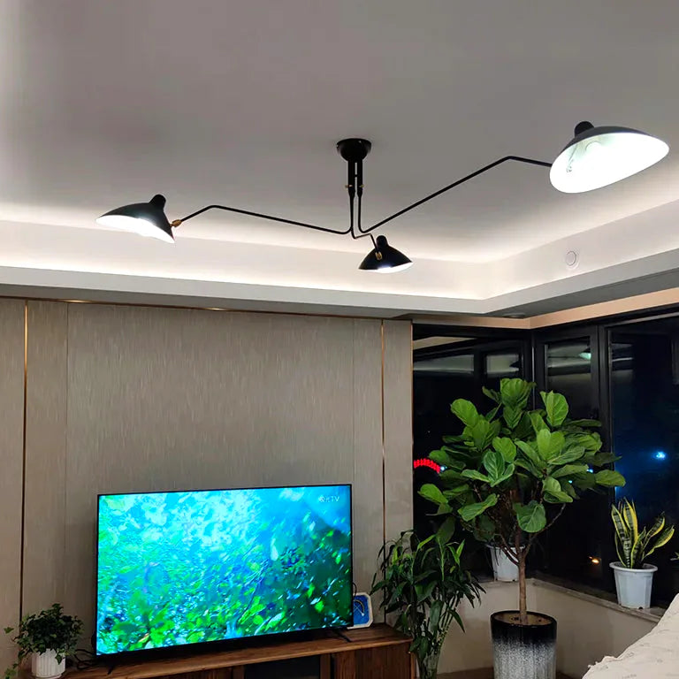 Lustre Nordique moderne salon chambre luminaire industriel art - Vue 3 - Lustre France