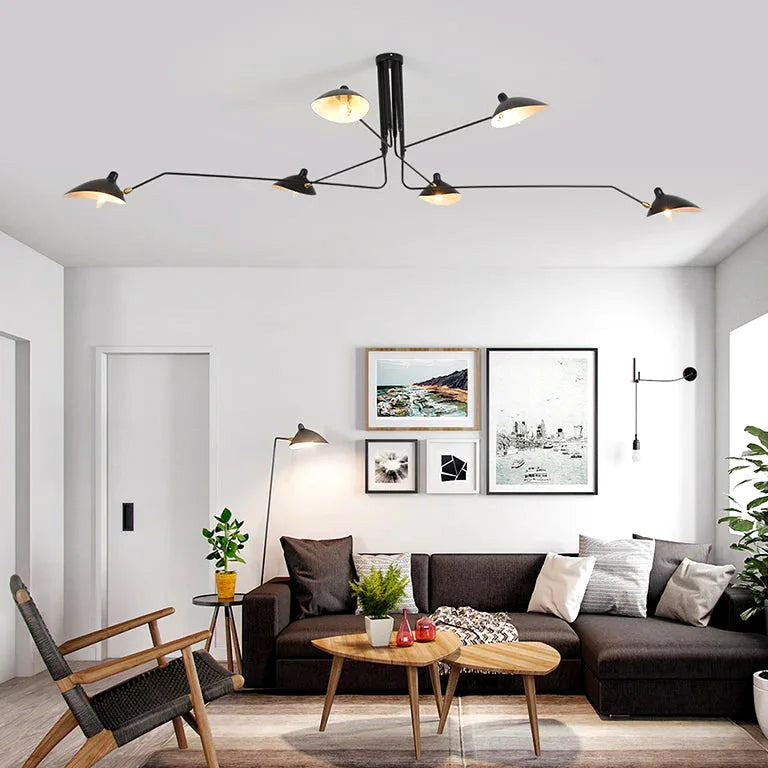 Lustre Nordique moderne salon chambre luminaire industriel art - Vue 5 - Lustre France